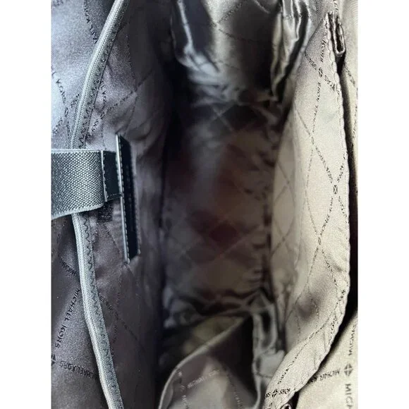 Michael Kors backpack cooper logo denim backpack utility rucksack black - Picture 12 of 12